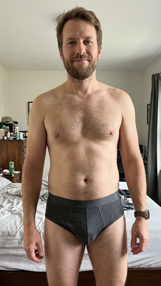 Meeloy bamboo underwear worn by a customer