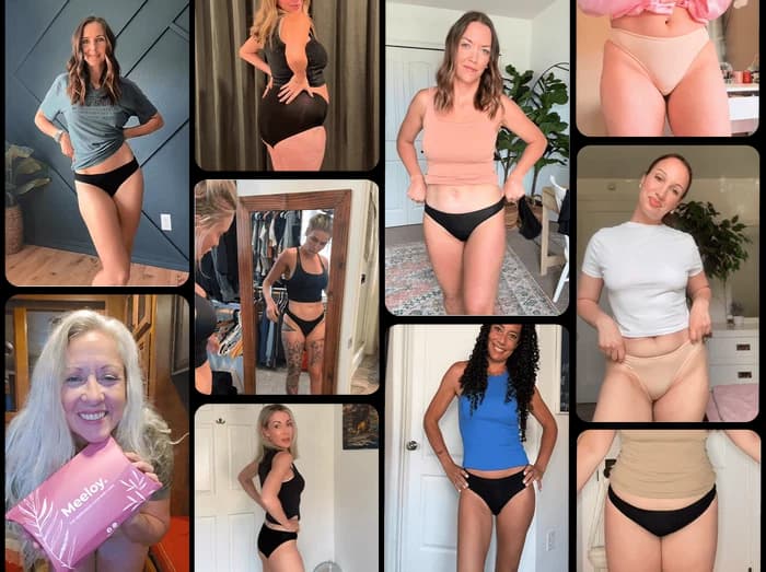 Meeloy customers wearing bamboo underwear